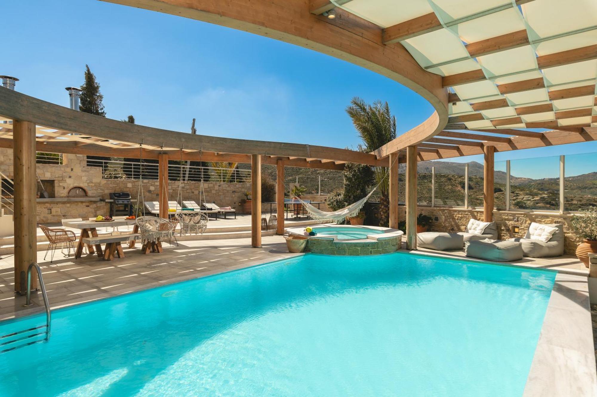 Minimalist Mediterranean Blue Key Villa With Sea View & Infinity Heated Pool Agia Pelagia Exterior foto