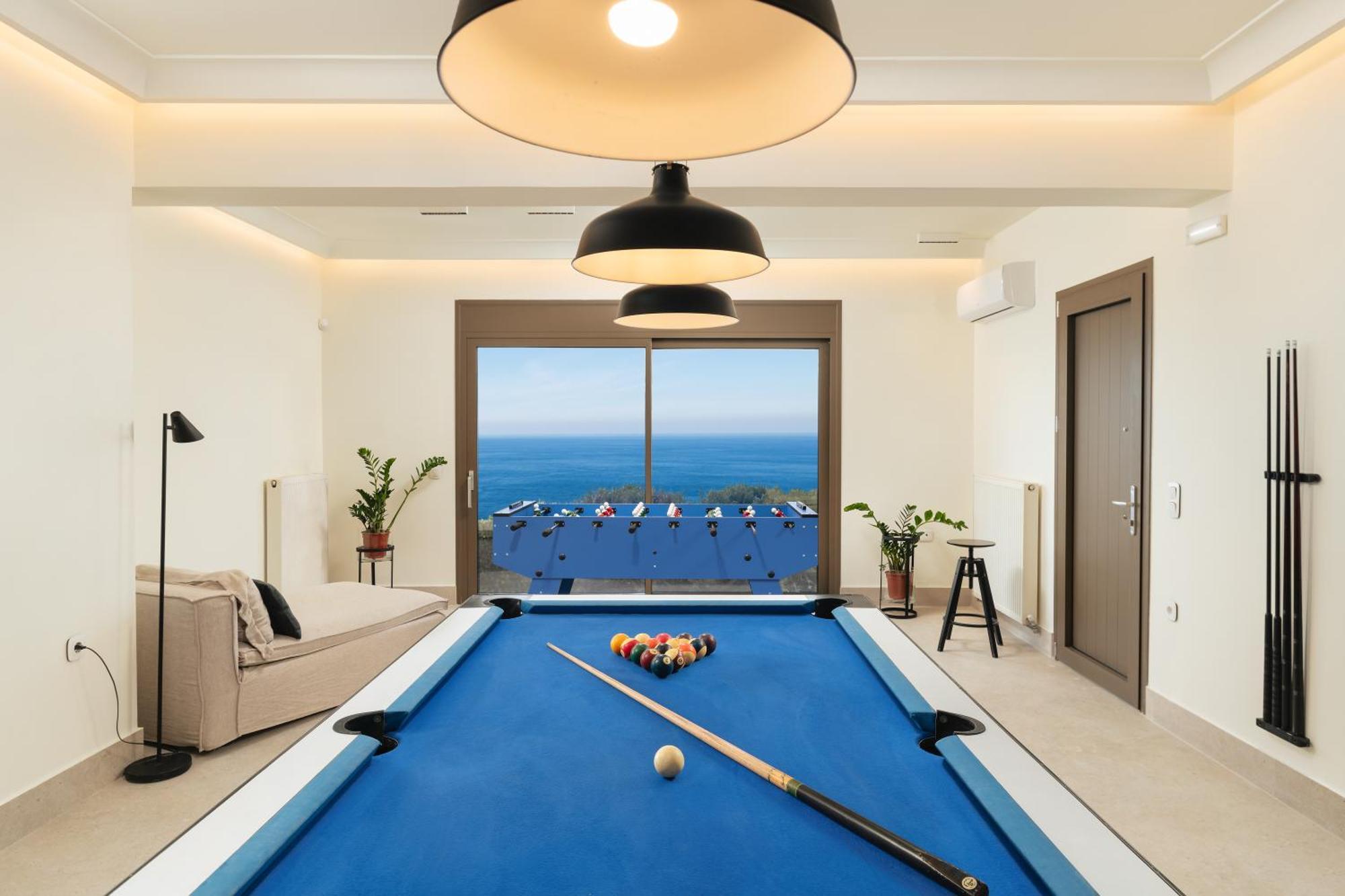 Minimalist Mediterranean Blue Key Villa With Sea View & Infinity Heated Pool Agia Pelagia Exterior foto